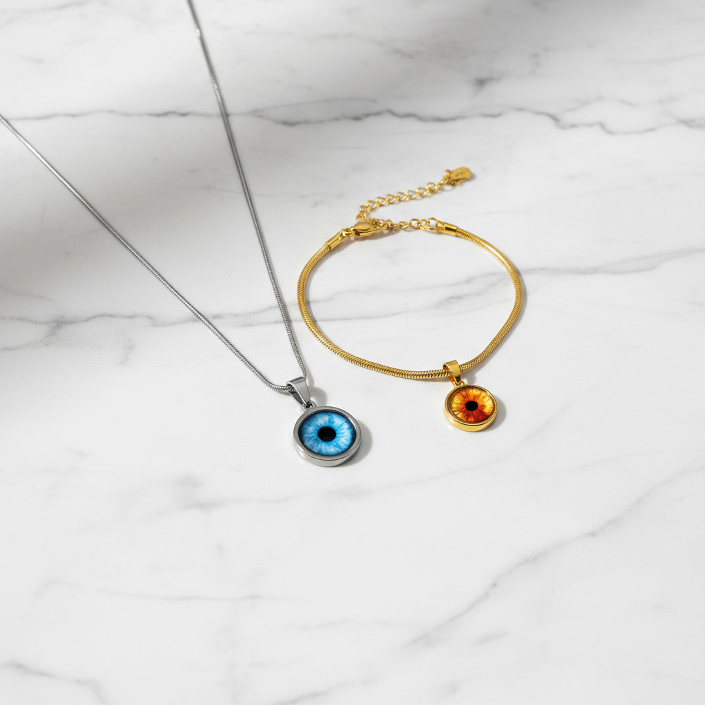 Iris-Freundschafts-Set – Kette oder Armband, Gold oder Silber