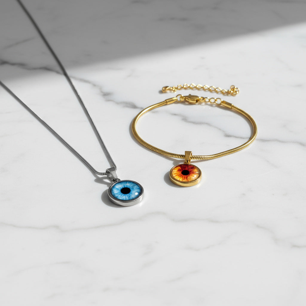Iris-Freundschafts-Set – Kette oder Armband, Gold oder Silber